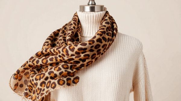 3 techniques élégantes pour intégrer une écharpe léopard en neutre